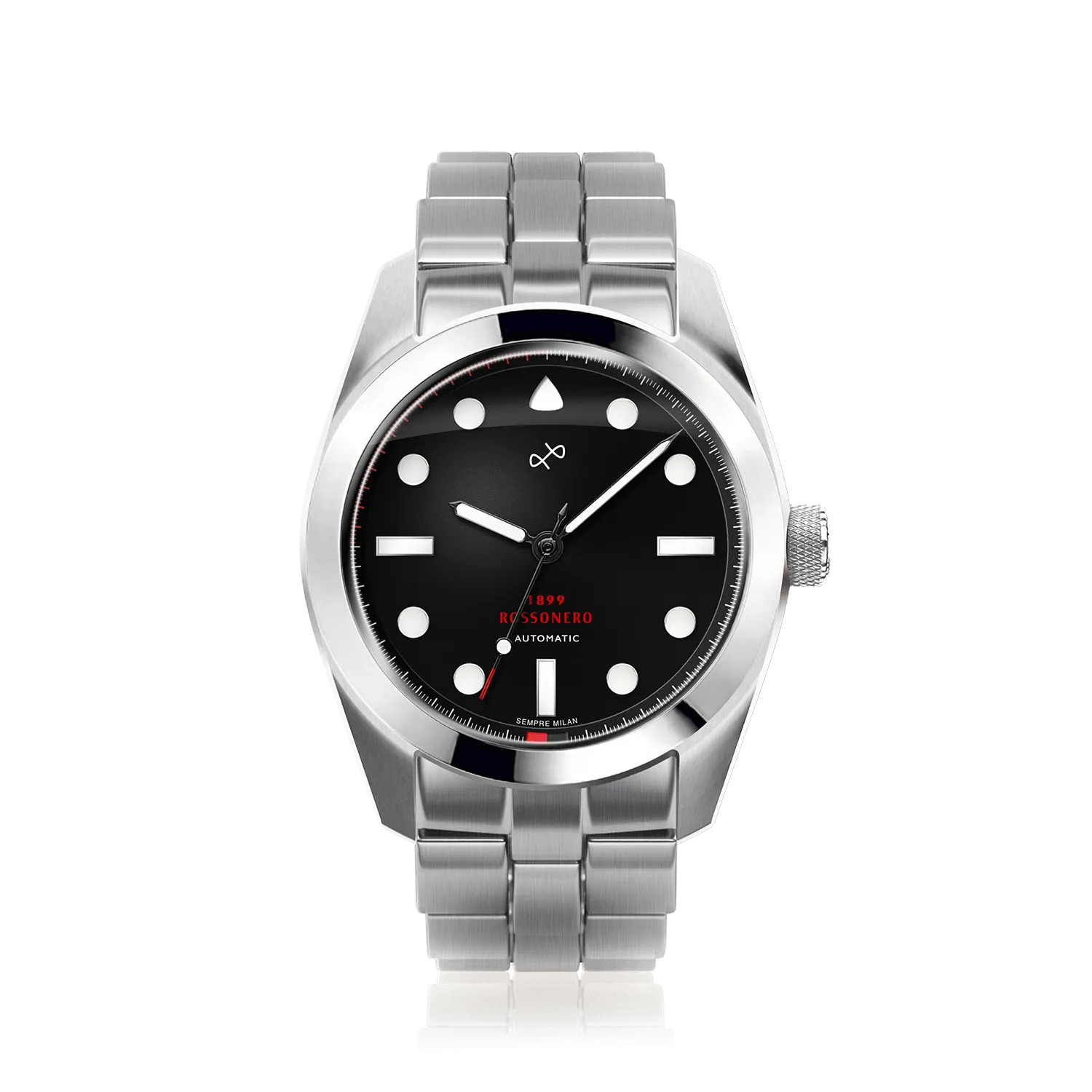 1899 Rossonero Automatic. Steel / Black (1st Jersey)