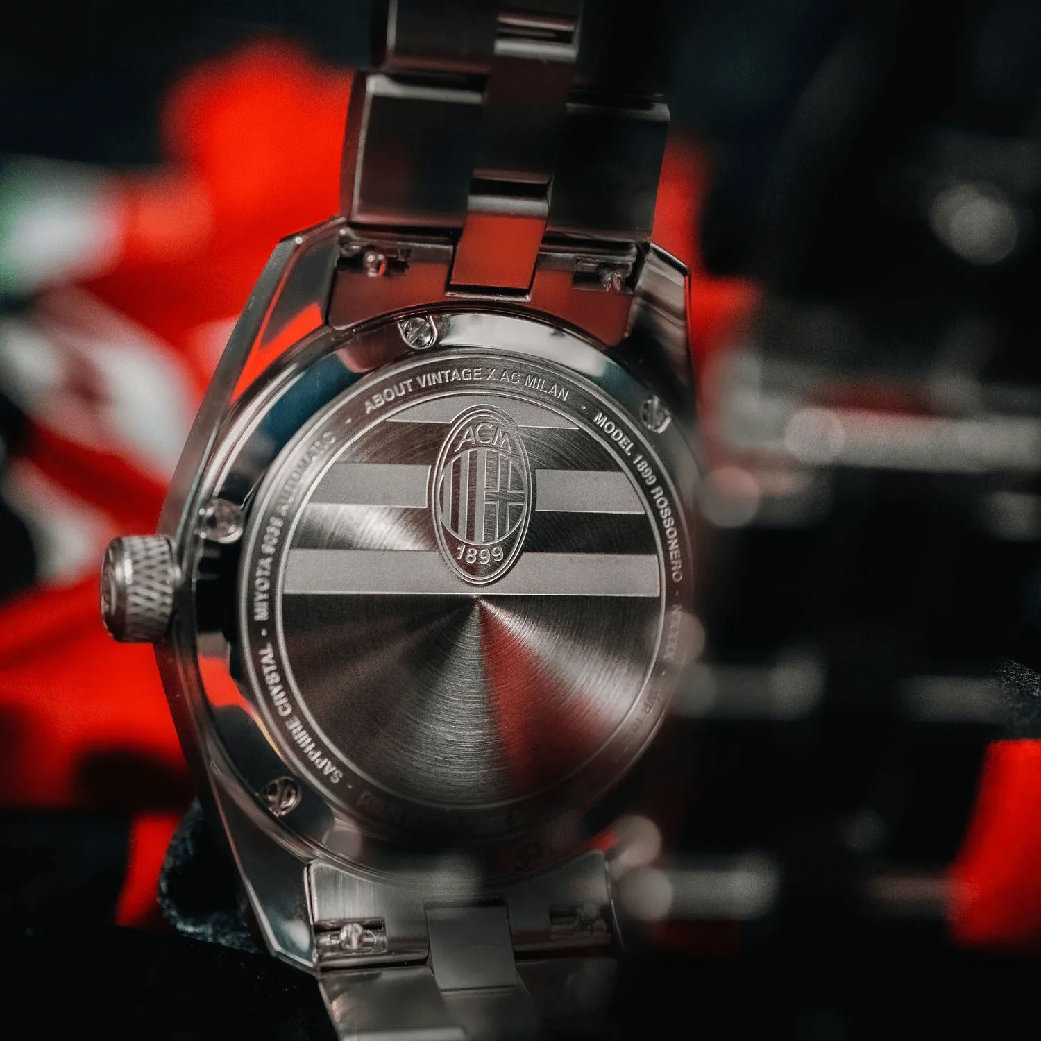 1899 Rossonero Automatic. Steel / Black (1st Jersey)
