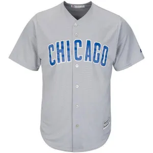 Chicago Cubs Mens Gray "Chicago" Road Cool Base Replica Jersey