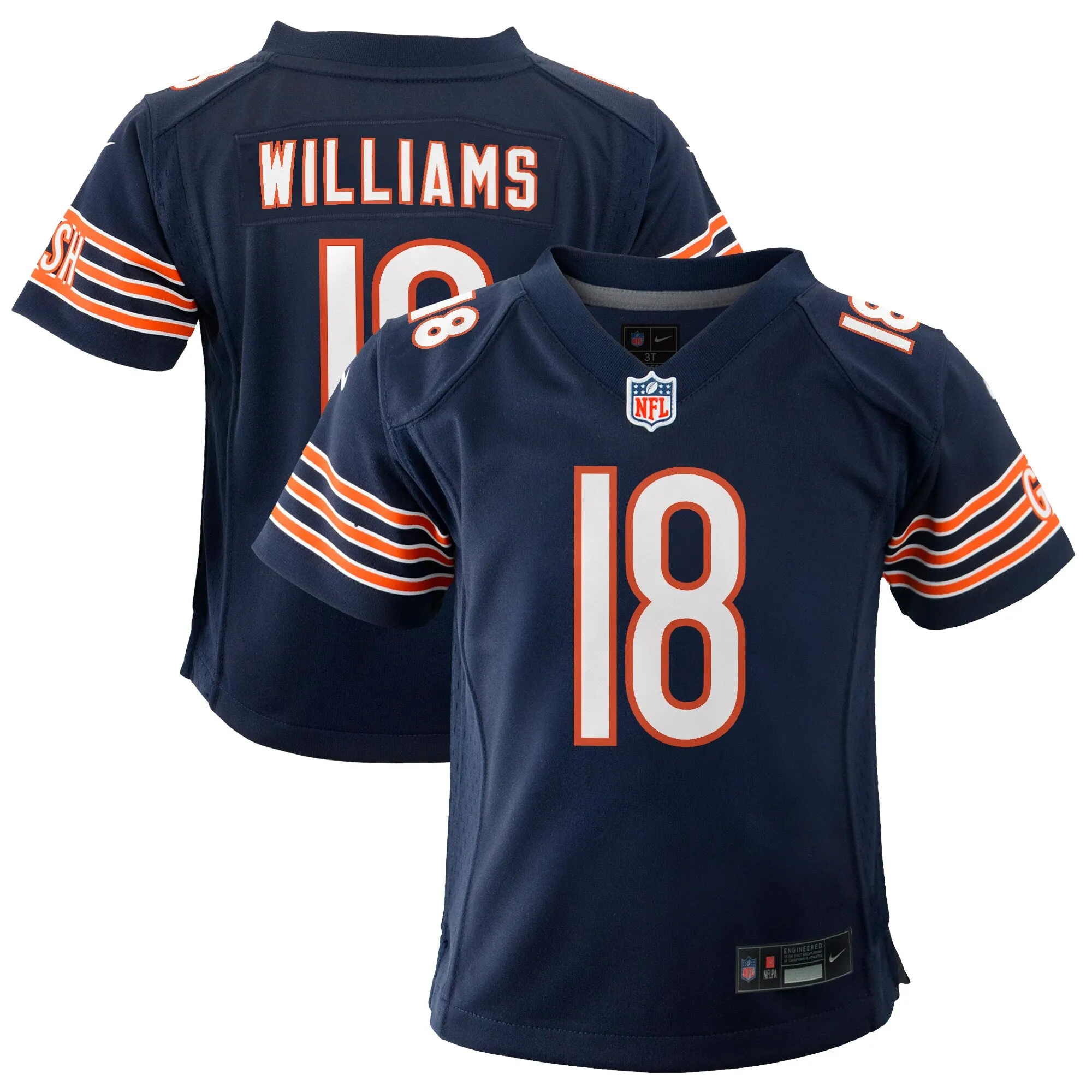 Child Caleb Williams Chicago Bears Navy Child Nike Game Jersey