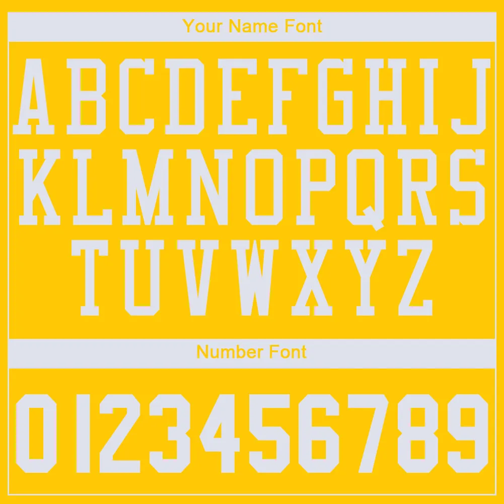 Custom Gold White Round Neck Basketball Jersey