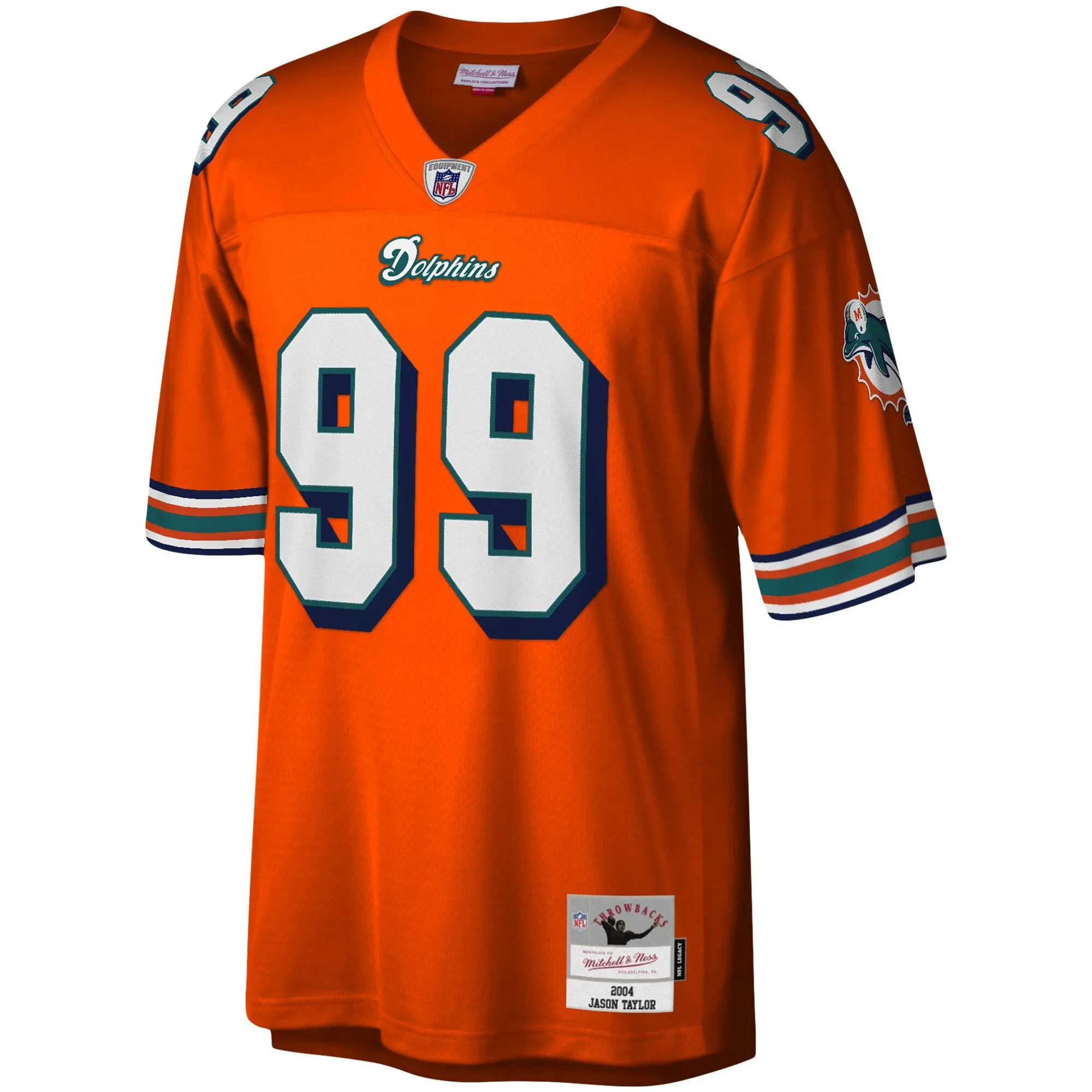 Jason Taylor Miami Dolphins Mitchell & Ness Legacy Replica Alternate Jersey - Orange