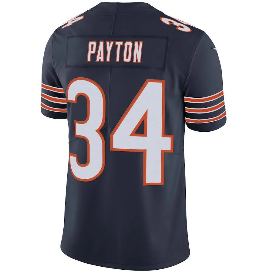 Men's Chicago Bears Walter Payton Nike Navy Retired Player Vapor Untouchable Limited Throwback Jersey