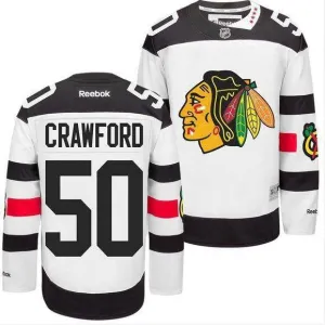 Men's Chicago Blackhawks Corey Crawford 2016 Stadium Series Premier Replica Jersey