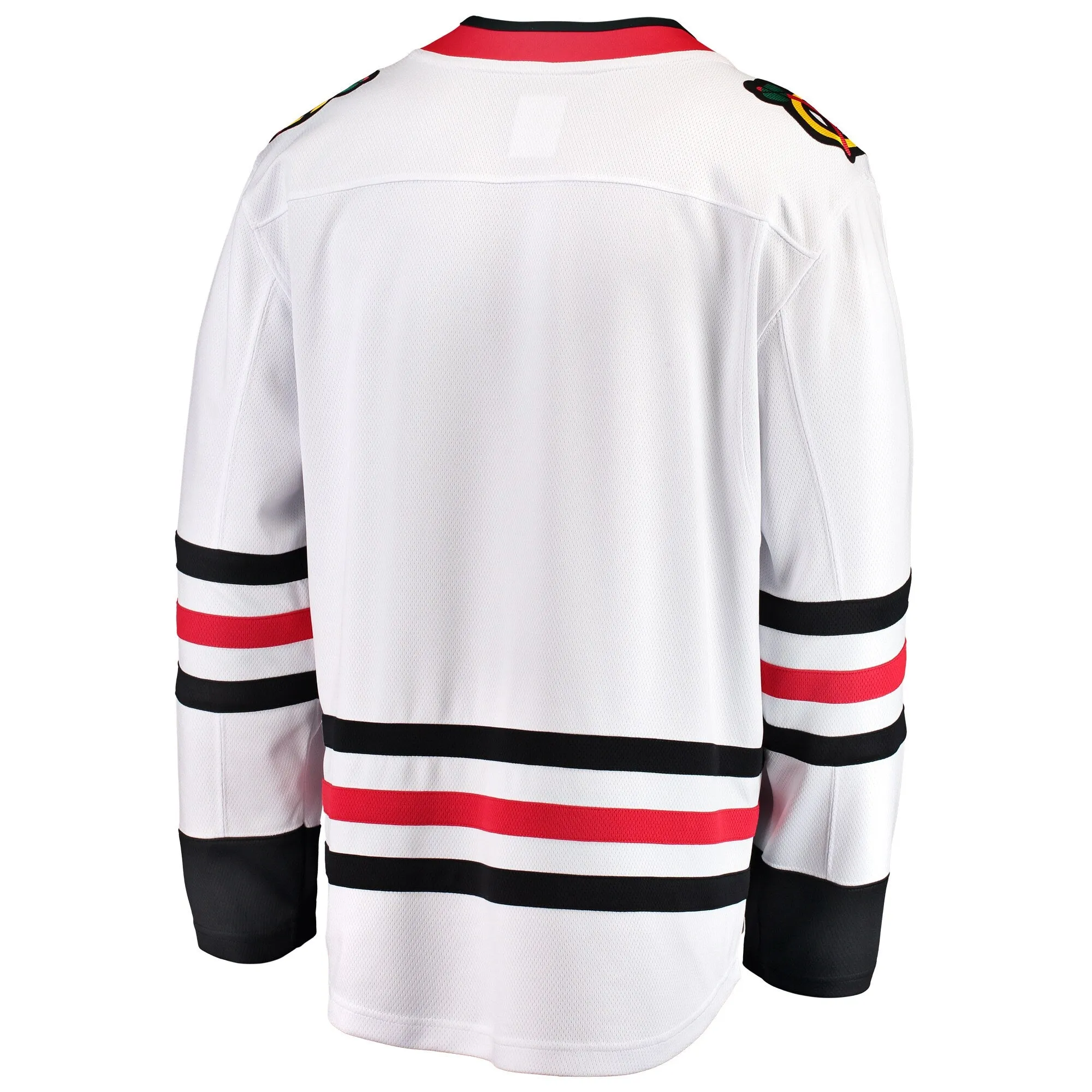 Men's Chicago Blackhawks Fanatics Breakaway White Road Blank Jersey