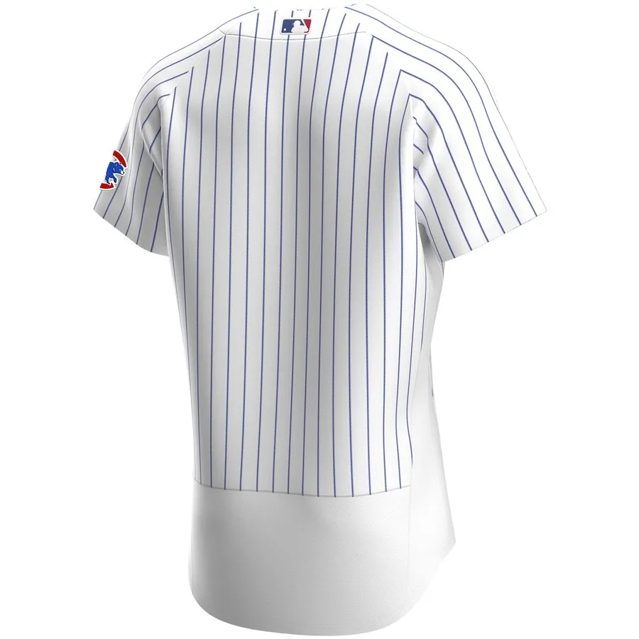 Men's Chicago Cubs Nike White Home Authentic Official Team Jersey