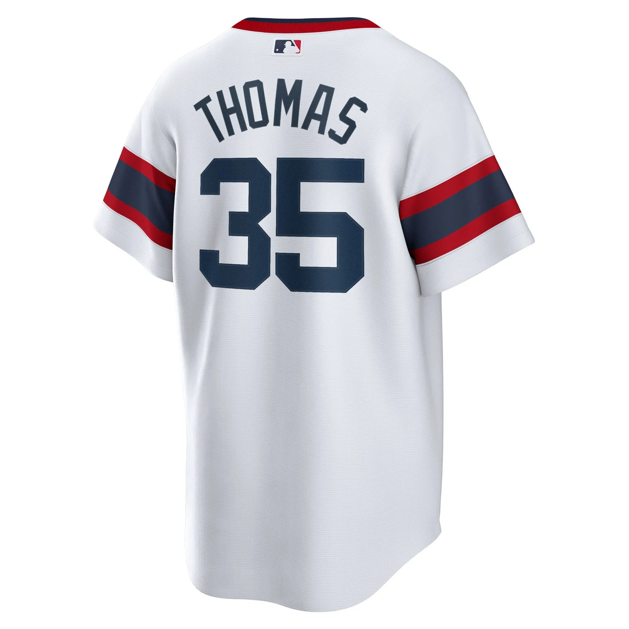 Men's Chicago White Sox Frank Thomas Cooperstown Collection Nike White Home Sunday Alternate Premium Stitch Replica Team Jersey