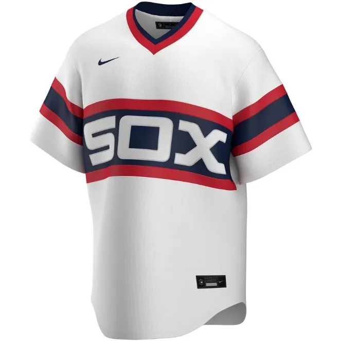 Men's Chicago White Sox Luis Robert Cooperstown Collection Nike White Home 1983 Alternate Replica Team Jersey