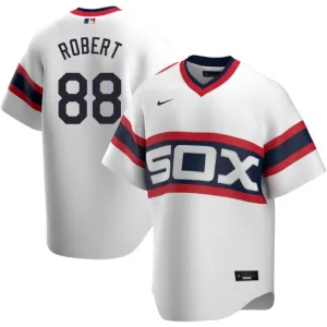 Men's Chicago White Sox Luis Robert Cooperstown Collection Nike White Home 1983 Alternate Replica Team Jersey