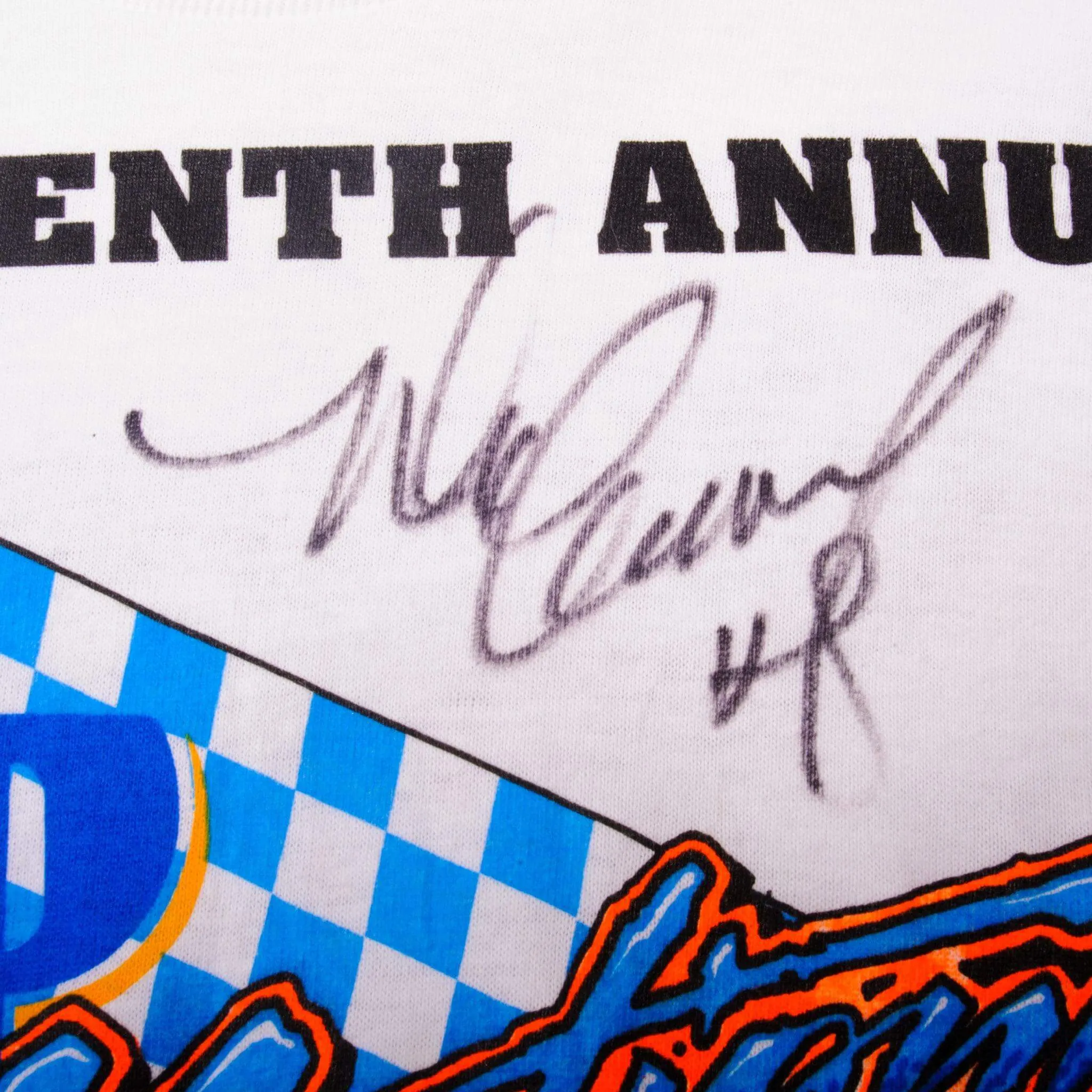 VINTAGE SIGNED NASCAR 18TH ANNUAL NATIONALS 1997 TEE SHIRT MEDIUM MADE IN USA