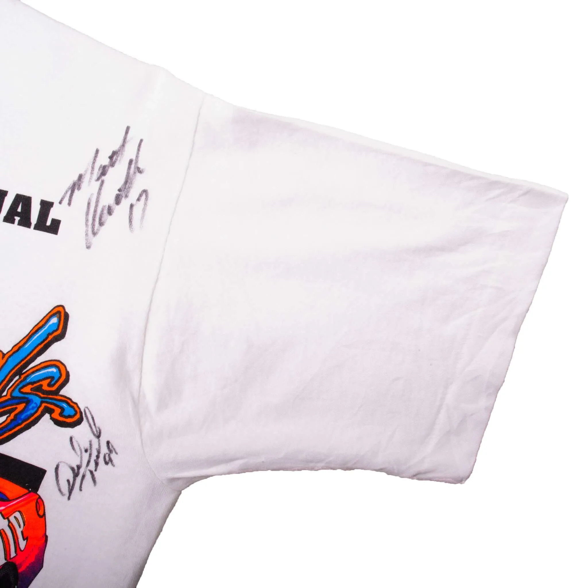 VINTAGE SIGNED NASCAR 18TH ANNUAL NATIONALS 1997 TEE SHIRT MEDIUM MADE IN USA