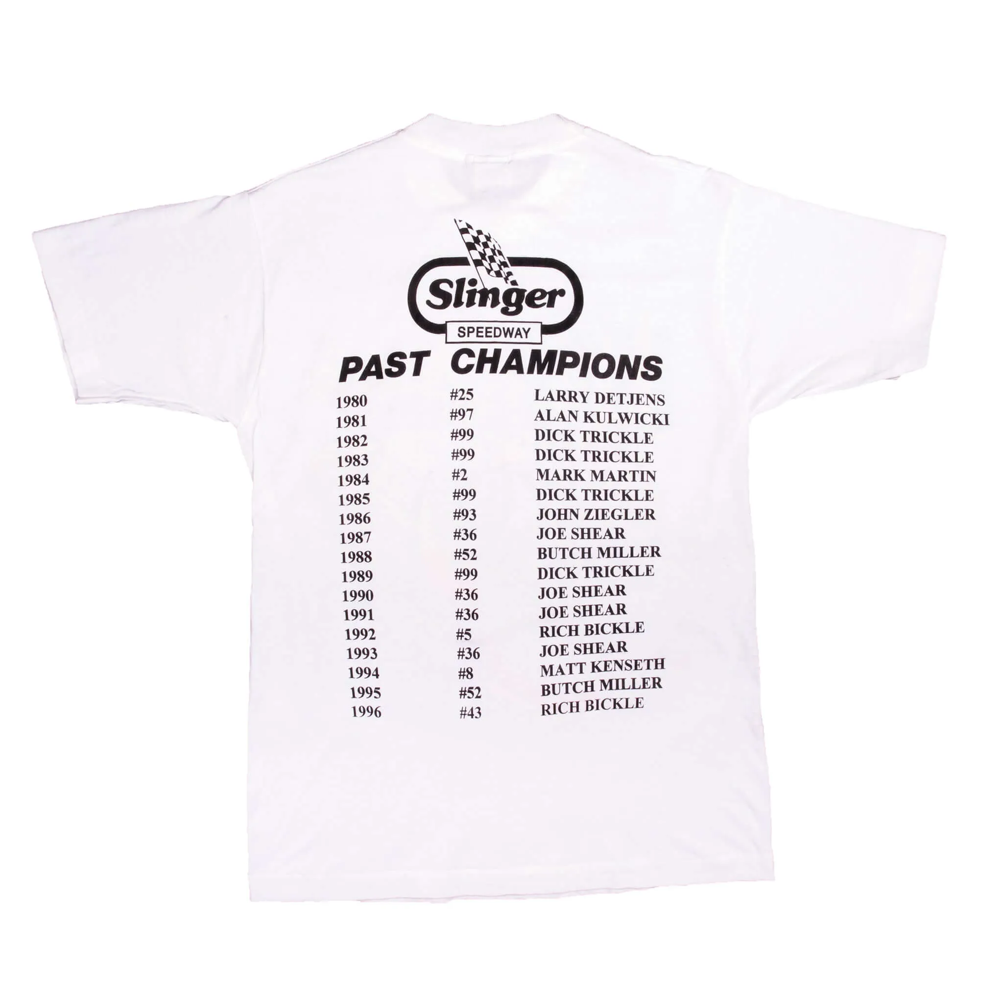 VINTAGE SIGNED NASCAR 18TH ANNUAL NATIONALS 1997 TEE SHIRT MEDIUM MADE IN USA