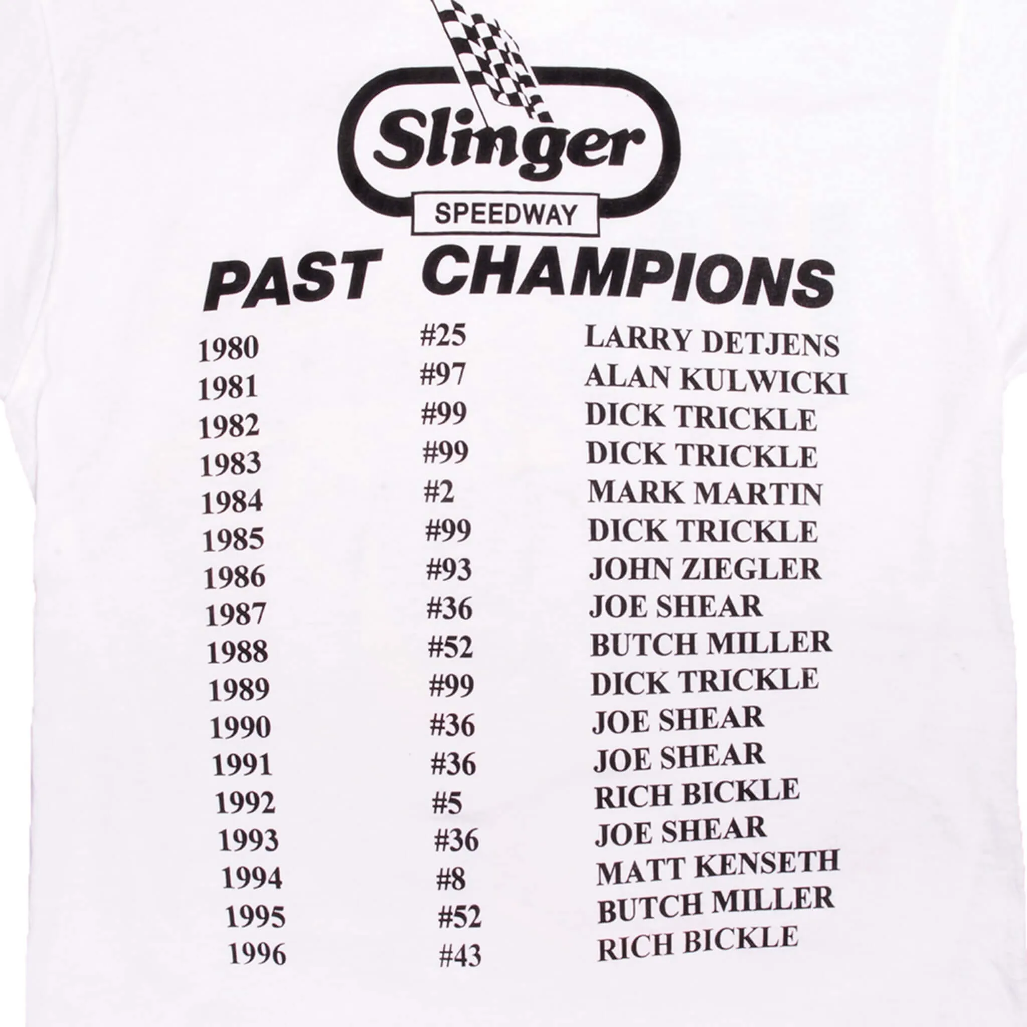 VINTAGE SIGNED NASCAR 18TH ANNUAL NATIONALS 1997 TEE SHIRT MEDIUM MADE IN USA